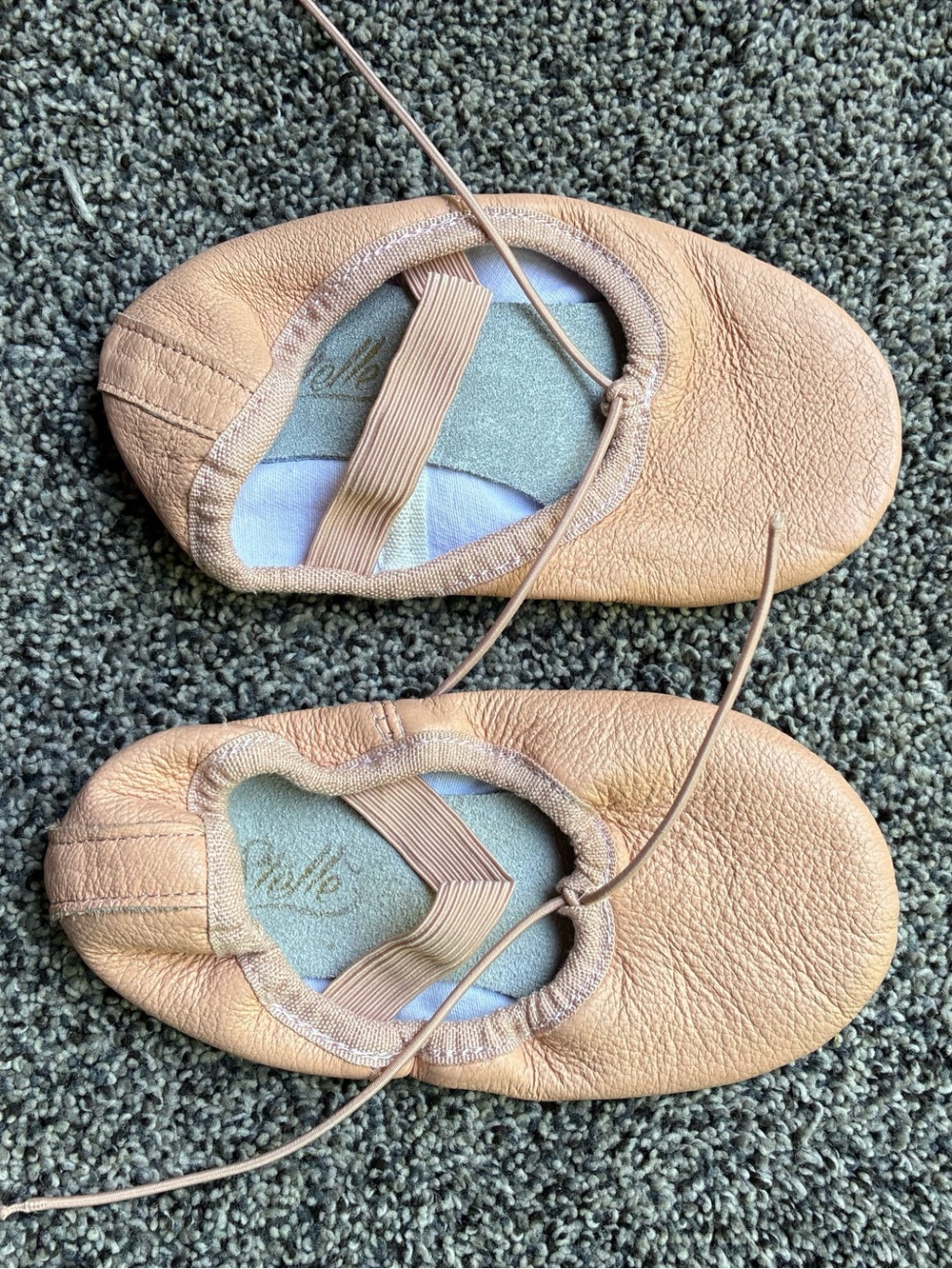 Stelle Toddler Girl Leather Ballet Shoes, Size 8 Medium Toddler (8MT)